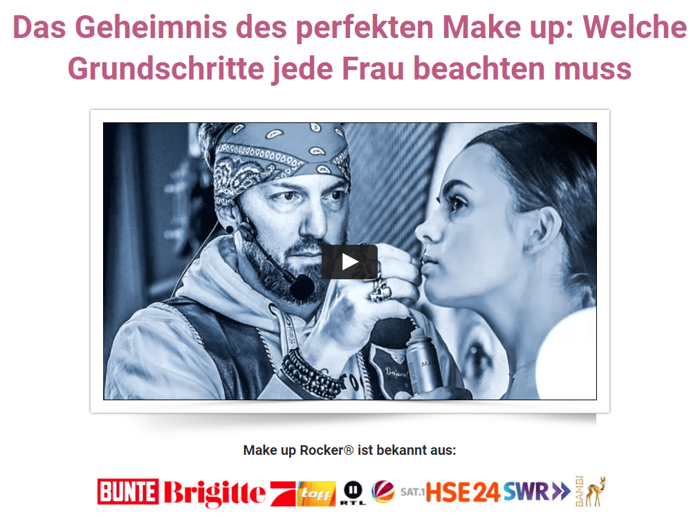perfekt schminken